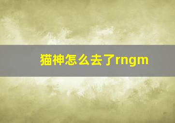 猫神怎么去了rngm