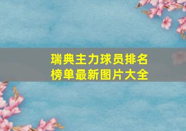 瑞典主力球员排名榜单最新图片大全