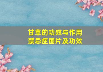 甘草的功效与作用禁忌症图片及功效