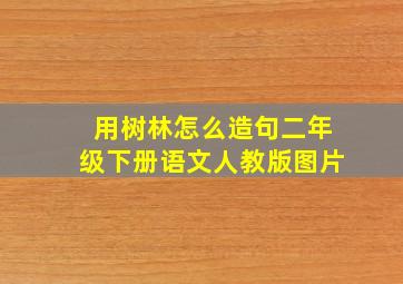 用树林怎么造句二年级下册语文人教版图片