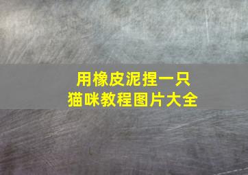 用橡皮泥捏一只猫咪教程图片大全