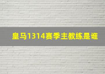 皇马1314赛季主教练是谁