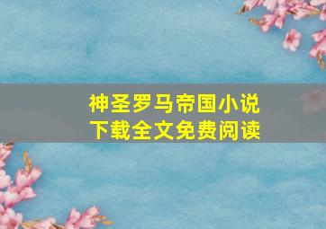 神圣罗马帝国小说下载全文免费阅读