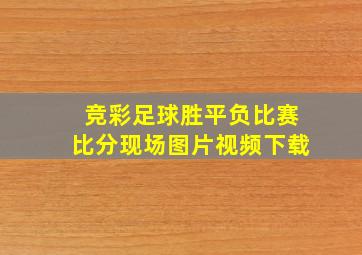 竞彩足球胜平负比赛比分现场图片视频下载