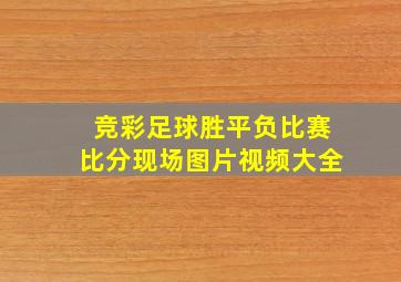 竞彩足球胜平负比赛比分现场图片视频大全