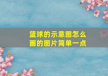 篮球的示意图怎么画的图片简单一点