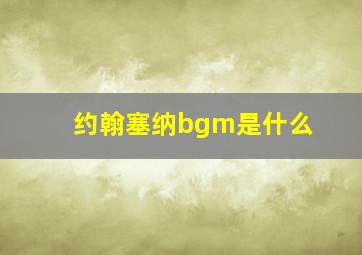 约翰塞纳bgm是什么