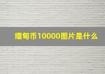 缅甸币10000图片是什么