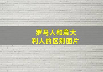 罗马人和意大利人的区别图片