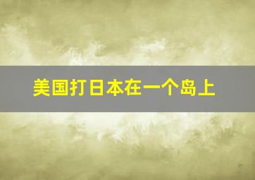 美国打日本在一个岛上