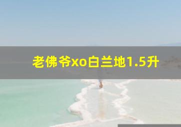 老佛爷xo白兰地1.5升