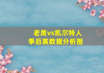 老鹰vs凯尔特人季后赛数据分析图