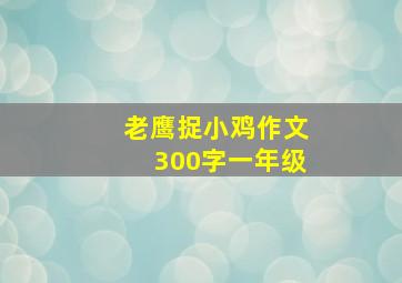 老鹰捉小鸡作文300字一年级