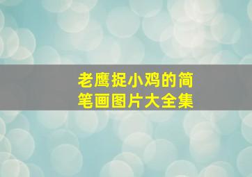 老鹰捉小鸡的简笔画图片大全集