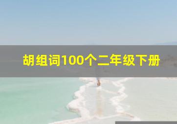 胡组词100个二年级下册