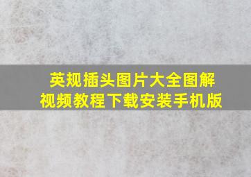 英规插头图片大全图解视频教程下载安装手机版