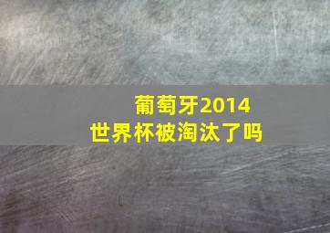 葡萄牙2014世界杯被淘汰了吗