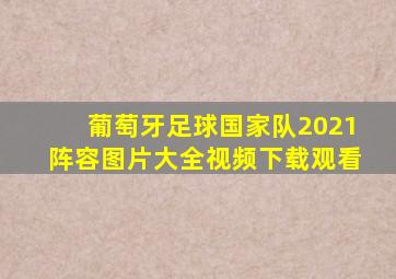 葡萄牙足球国家队2021阵容图片大全视频下载观看