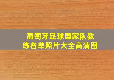 葡萄牙足球国家队教练名单照片大全高清图