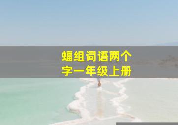 蝠组词语两个字一年级上册