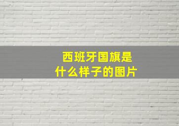 西班牙国旗是什么样子的图片