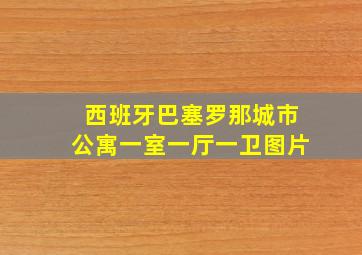 西班牙巴塞罗那城市公寓一室一厅一卫图片