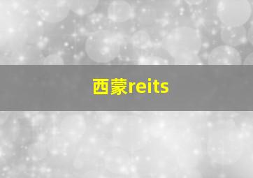 西蒙reits