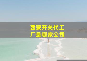 西蒙开关代工厂是哪家公司