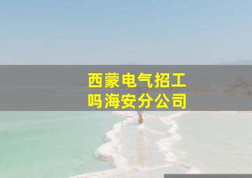 西蒙电气招工吗海安分公司