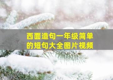 西面造句一年级简单的短句大全图片视频