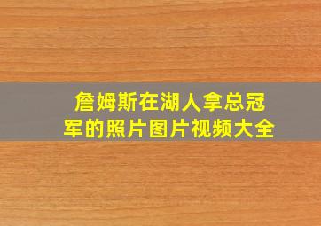 詹姆斯在湖人拿总冠军的照片图片视频大全