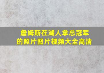 詹姆斯在湖人拿总冠军的照片图片视频大全高清