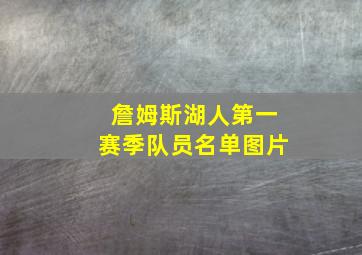 詹姆斯湖人第一赛季队员名单图片