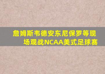 詹姆斯韦德安东尼保罗等现场观战NCAA美式足球赛