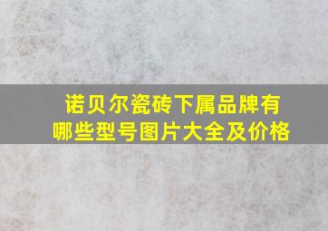 诺贝尔瓷砖下属品牌有哪些型号图片大全及价格