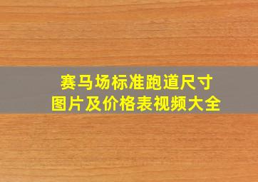 赛马场标准跑道尺寸图片及价格表视频大全