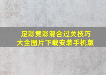 足彩竞彩混合过关技巧大全图片下载安装手机版