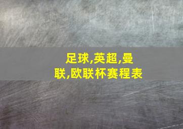 足球,英超,曼联,欧联杯赛程表