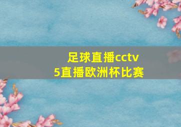 足球直播cctv5直播欧洲杯比赛