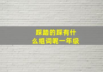 踩踏的踩有什么组词呢一年级