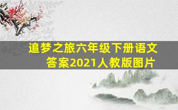 追梦之旅六年级下册语文答案2021人教版图片