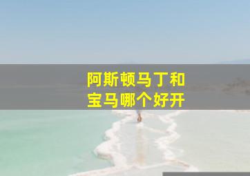 阿斯顿马丁和宝马哪个好开