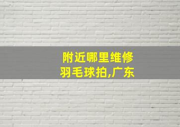 附近哪里维修羽毛球拍,广东