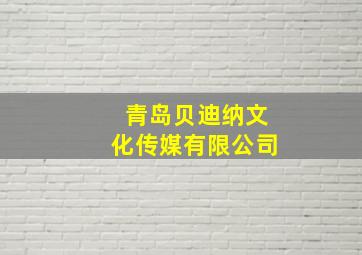 青岛贝迪纳文化传媒有限公司