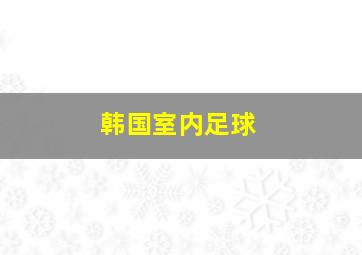 韩国室内足球