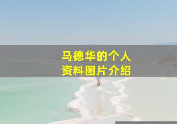 马德华的个人资料图片介绍