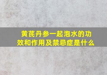 黄芪丹参一起泡水的功效和作用及禁忌症是什么