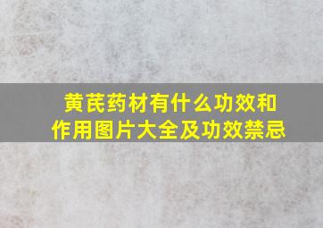 黄芪药材有什么功效和作用图片大全及功效禁忌